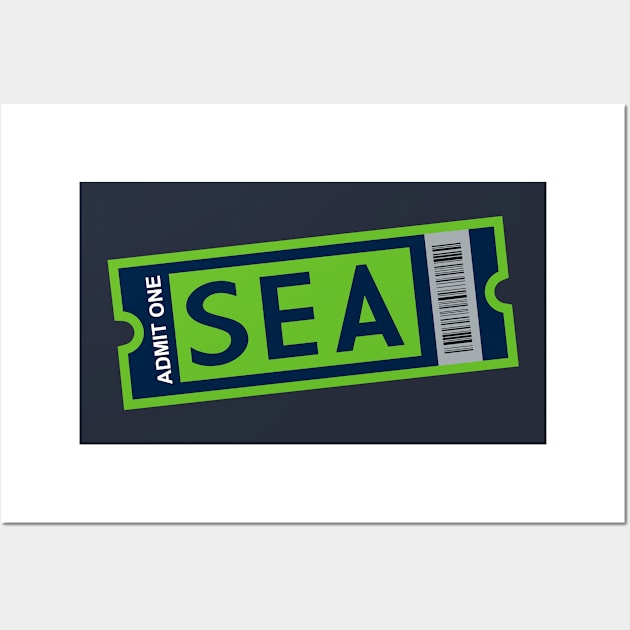 SEA Football Ticket Wall Art by CasualGraphic